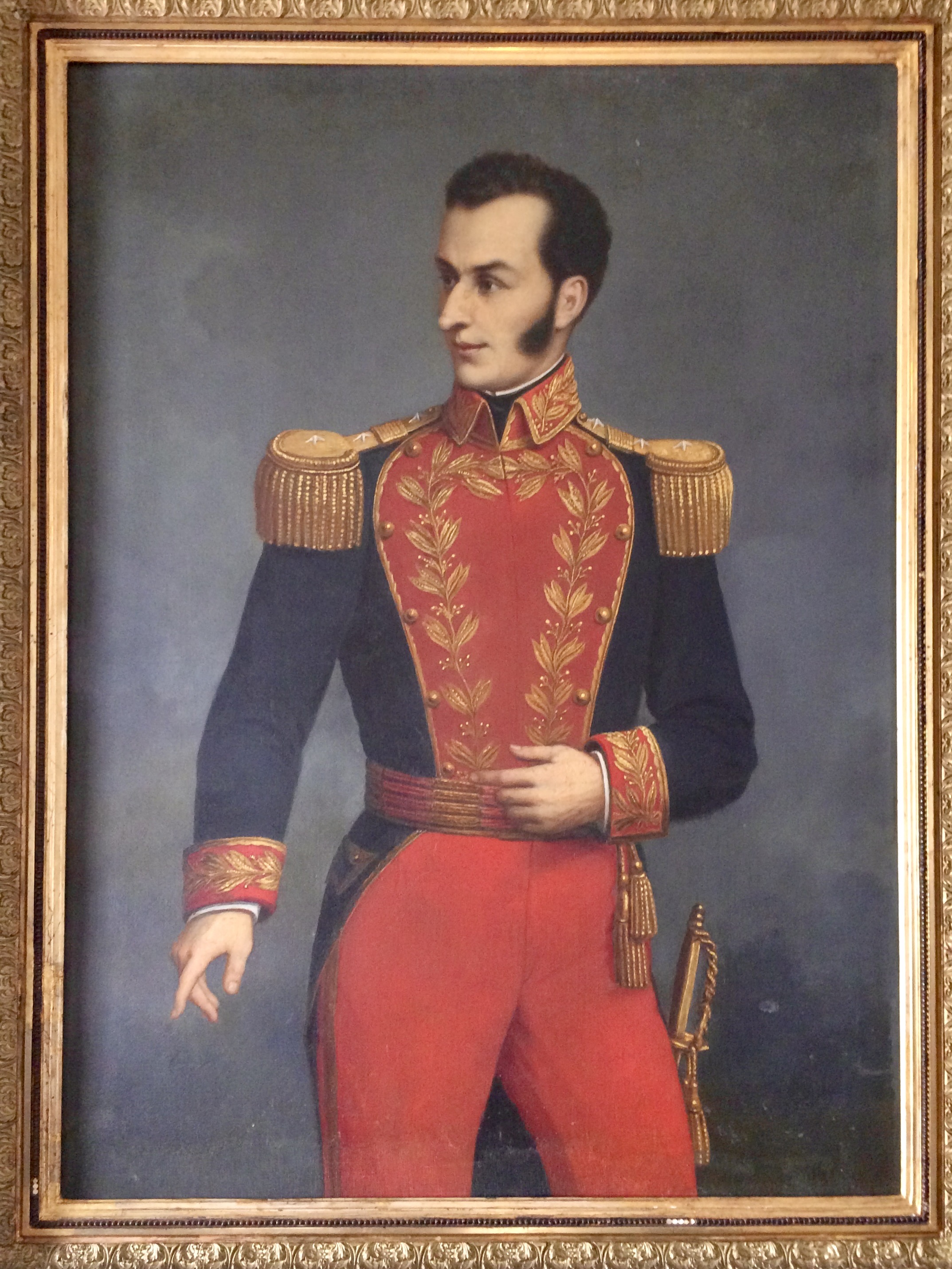 Retrato anónimo del siglo XIX de Antonio José de Sucre, conservado en el Museo Casa de Sucre de Quito