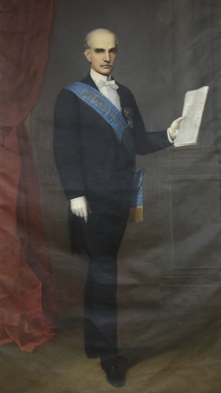 Retrato del presidente Gabriel García Moreno pintado por Rafael Salas