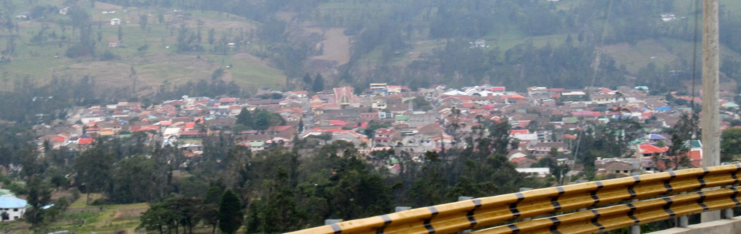 Vista de la población de Girón, en la provincia del Azuay, donde se firmó el tratado que puso fin a la campaña de 1829