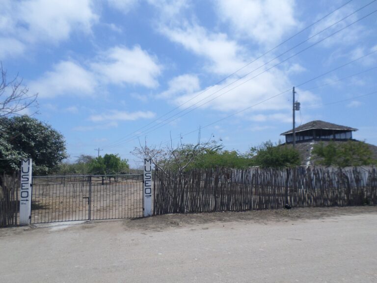 Museo de sitio de Real Alto en la parroquia Chanduy, provincia de Santa Elena