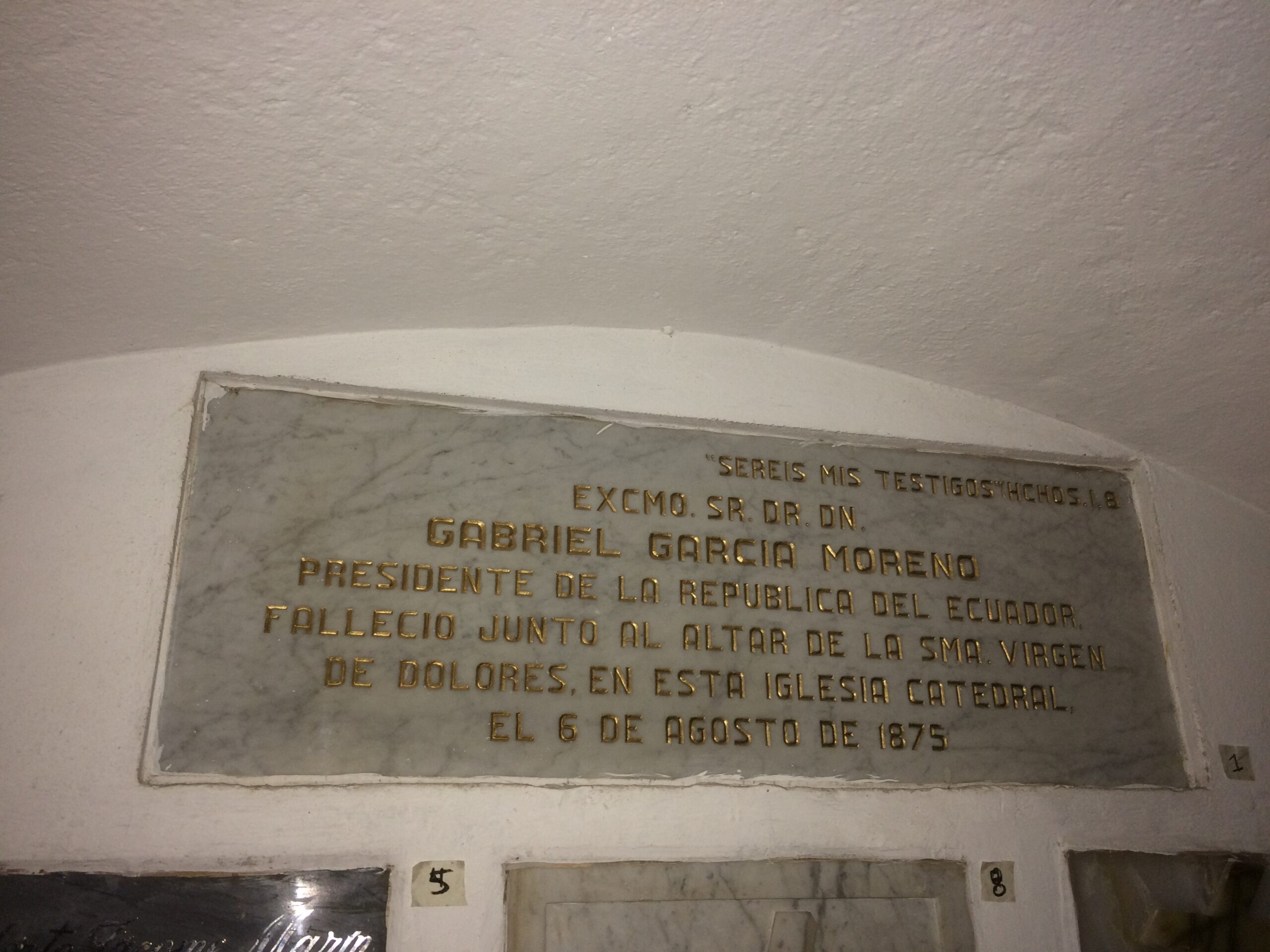 Tumba de Gabriel García Moreno